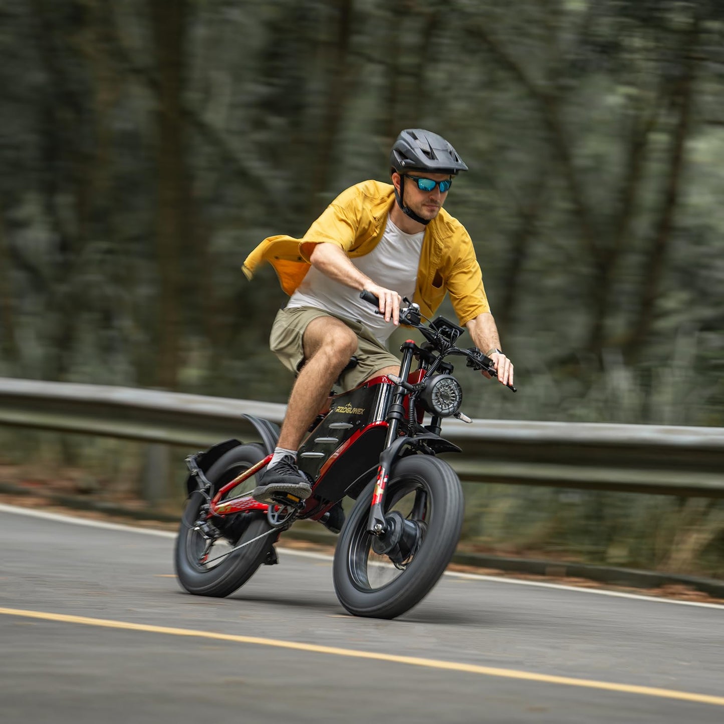 RZOGUWEX Electric Bicycle,20 Inch 160NM Dual Motor Off-Road EBIKE for Adults with 48V 30AH Detachable Lithium Ion Battery, Dual Hydraulic Disc Brake