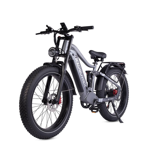 RZOGUWEX Electric Bicycle,26 Inch Off-Road EBIKE for Adults with 48V 25AH Detachable Lithium Ion Battery, 7 Speed with Dual Shock Absorbers and Dual Hydraulic Disc Brake(Black)