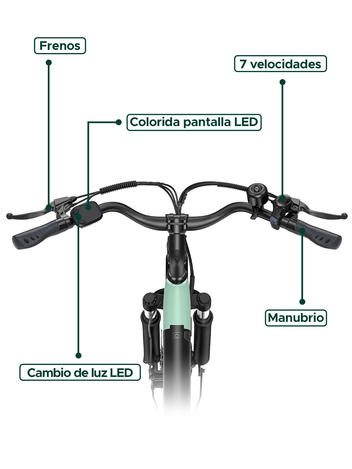 HillMiles MileCity1 26" Electric Bike for Adults, 7 Speed Electric Bicycle with 36V 13Ah Removable Battery, 25km/h & 80-100km Range E Bike for Urban Commuters with Rear Rack (MileCity1, Grey)