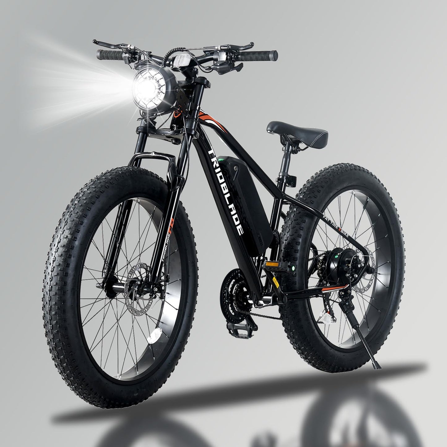 26" Electric Bikes for Adults Fat Tire Electric Mountain Bike with 36V 10.4AH Battery&250W Motor E-bike 21Speed with LCD Display Electric Commuter Bicycle for Men and Women (26inch Fat Tire E-Bike)