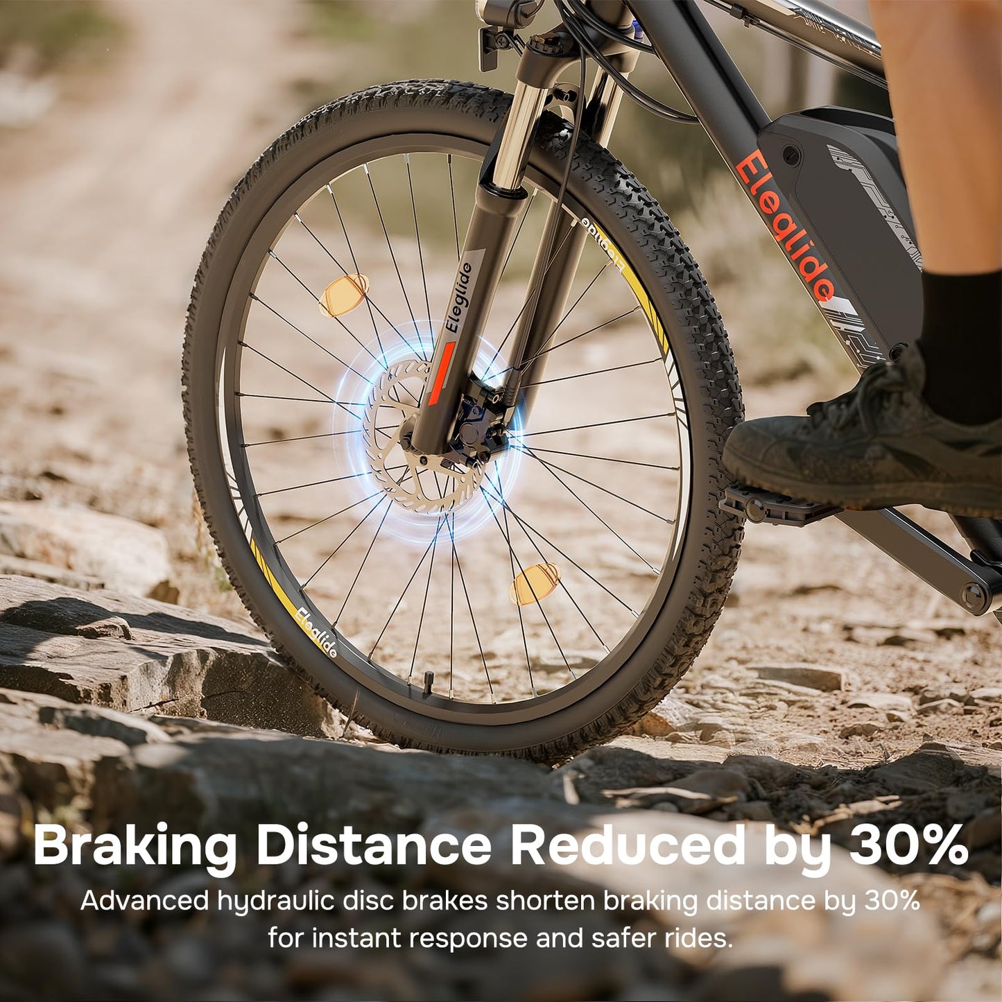 Eleglide M2 Electric Bike, 27.5''/29'' Electric Bicycle for Adults, E Mountainbike, 36V 15Ah Removable Battery,Max Range 125KM, Dual Hydraulic Disk Brake, 21 Speed, APP (Inches, 29)